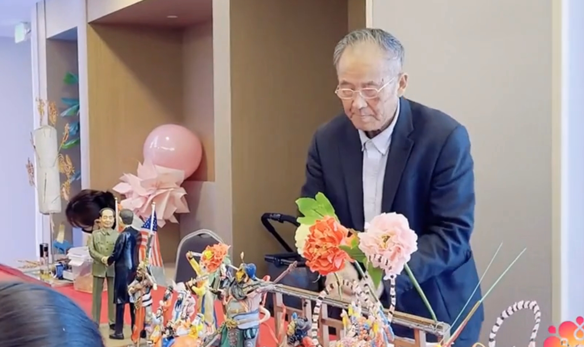 Heze artist showcases peony dough sculptures in LA
